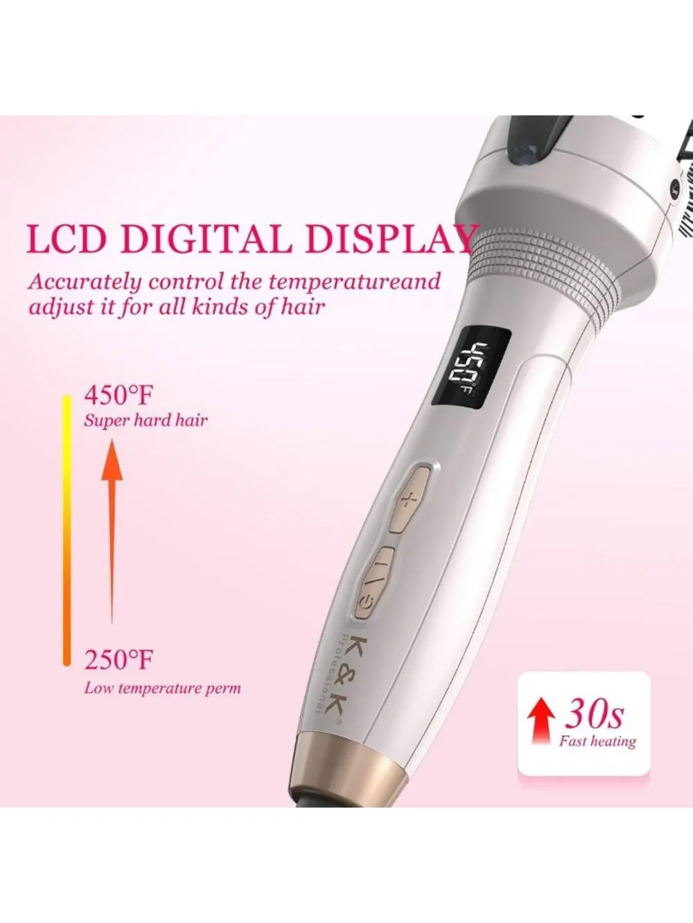 2-in-1 Heated Round Brush Volumizer & Straightener - 1.5 Inch Blowout Tool